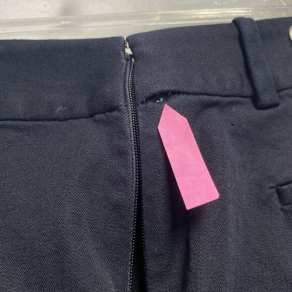 J.Crew Mercantile Mid Rise Ankle Pants Women Sz 8 Black Stretch Side Zip Used - Picture 2 of 16